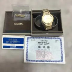 SEIKO PRESAGE 골드 컬러 석영 시계