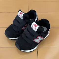 new balance 313 黒赤 スニーカー 13.5cm
