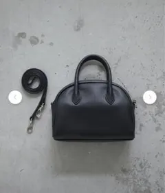 EFOLE フェイクレザーミニボストンバッグ ブラック