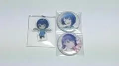 プロセカ 桐谷遥 グリッター缶バッジ タワレコカフェアクリルキーホルダー