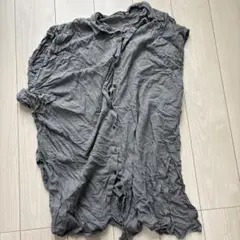 UNIQLO 半袖シャツワンピース グレー M