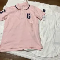 GapKids ピンク ポロシャツ 白シャツ 120センチ