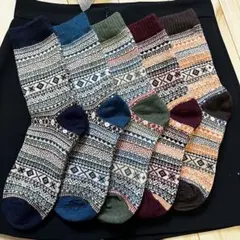 【５足セット】靴下 メンズ 極暖 冬用 あたたかい あったかソックス 暖かい 冬