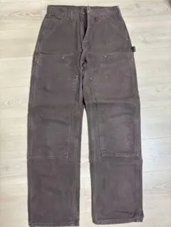 Carhartt ダブルニー ブラウン ワークパンツ 希少 - メルカリ