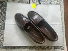 HARUTA ダークブラウン ローファー