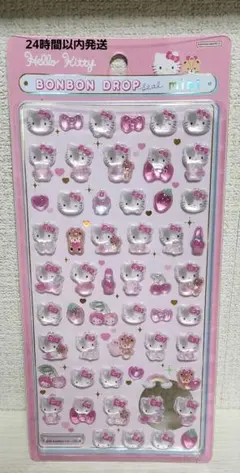 【正規品】ボンボンドロップシールミニ キティ ピンク
