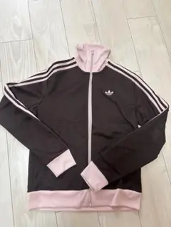 adidas トラックジャケット ブラウンピンク
