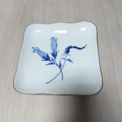 深川製磁×君島一郎コラボ　ロイヤルブルー　角皿1枚　約18.5×18.5×3㎝