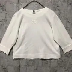 【AMACA】バイオシルケットスムース モチーフカットソー M