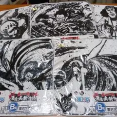 ［19］ワンピース　悪魔の実の能力者達　B賞墨式タオル 5枚セット