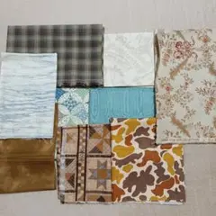 コットンはぎれ生地セット（多様なデザイン）
