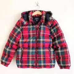 【極美品・希少】ポロラルフローレン ダウンジャケット 120 タータンチェック