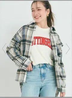 チェック柄オーバーサイズシャツ最終価格！！