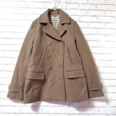 美品【ジャーナルスタンダードレリューム】ウール混ダブルカラーPコート サイズ1