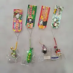 【ご当地キティ】ハローキティ 根付けストラップ 東北地方 4つセット