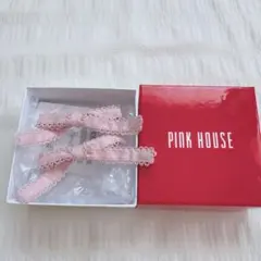 ピンクハウス　リボンヘアクリップ　バレッタ　ピンク