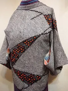 セミアンティーク羽織 総絞り羽織 絵羽織リサイクル羽織大正ロマンアンティーク着物