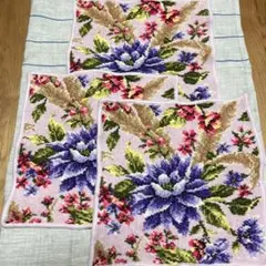 FEILER 花柄タオルハンカチ 3枚セット