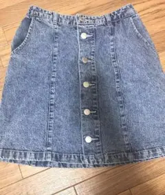 台形デニムスカート デニムミニスカート