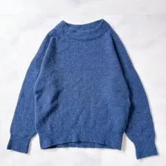 アーバンリサーチロッソ　ウール100% ニット　プルオーバー　ブルー