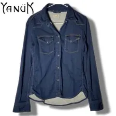 YANUK ヤヌーク デニム ウエスタン シャツ　Sサイズ