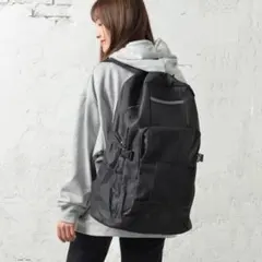 リュック 37L メンズ レディース 大容量 防災リュック バックパック 黒②