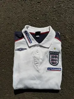 アンブロ　イングランド代表　ポロシャツ　ゲームシャツ アンブロ イングランド代表 サッカーシャツ ポロシャツ UMBRO