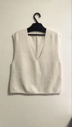 3DスフレヤーンVネックベスト ウィメンズ Sサイズ