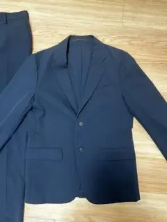 ユニクロ　カジュアルスーツ　紺色　セット