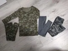 専用です　ユニクロ　HEATTECH 迷彩柄レギンス サイズ120　おまけあり
