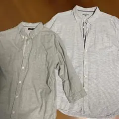 カジュアルシャツ 2枚セット 4L中古