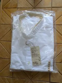 無印良品 洗いざらしオックス スタンドカラー長袖シャツ 紳士 XL