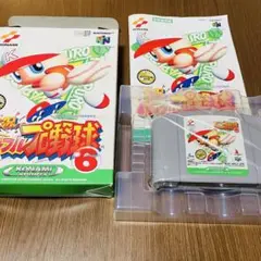 プロ野球ファミスタ6 N64 ソフト説明書　箱付き