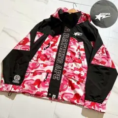 原宿限定・未使用　エイプ　BAPE X KIDSUPER　スノージャケット　カモ