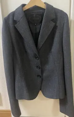 UNTITLED グレー テーラードジャケット 表地ウール100% 1サイズ
