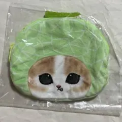モフサンド mofusand トレーディングおかおポーチ もぎたてにゃん メロン