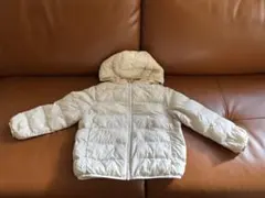 ライトウォームパテットパーカ 110cm フード付きダウンコート ホワイト