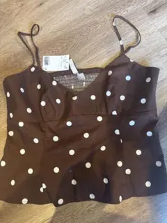 H&M ドットキャミソール　Lサイズ
