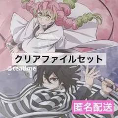 鬼滅の刃 くじ クリアファイル２枚セット＜甘露寺蜜璃&伊黒小芭内＞