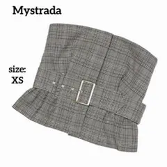 【美品】 マイストラーダ ビスチェ チェック柄 ベルト オールシーズン 綺麗め