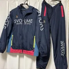 SVOLME フード付きウィンドブレーカー ＆パンツネイビー