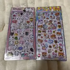 ハムハムカフェ　　もちもちぱんだ　ジュエルプチドロップ　シール