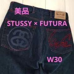 【美品】STUSSY × FUTURA フューチュラ デニムパンツ ステューシーのサムネイル