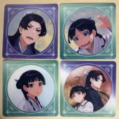 小説　薬屋のひとりごと　原作展　コラボカフェ　第2弾　ソラマチ　コースター 4枚