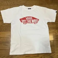 VANS オフ・ザ・ウォール Tシャツ M ホワイト/レッド
