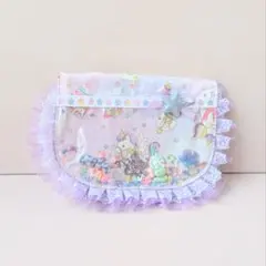 大きめ　移動ポケット　星空のユニコーン　内布もかわいい　シャカシャカ　ユニコーン