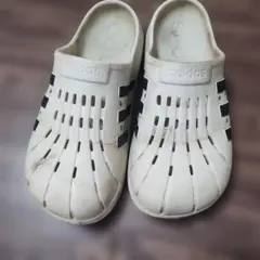 adidas サンダル ホワイト/ブラック 28.5