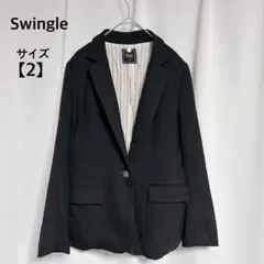 Swingle スウィングル テーラードジャケット【2】ジャケット アウター 黒