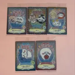 ちいかわ ラッキーカード レア ちいかわ ハチワレ うさぎ モモンガ エンジェル