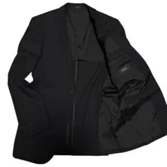 BURBERRY BLACK LABEL シルク混 テーラードジャケット 黒 L